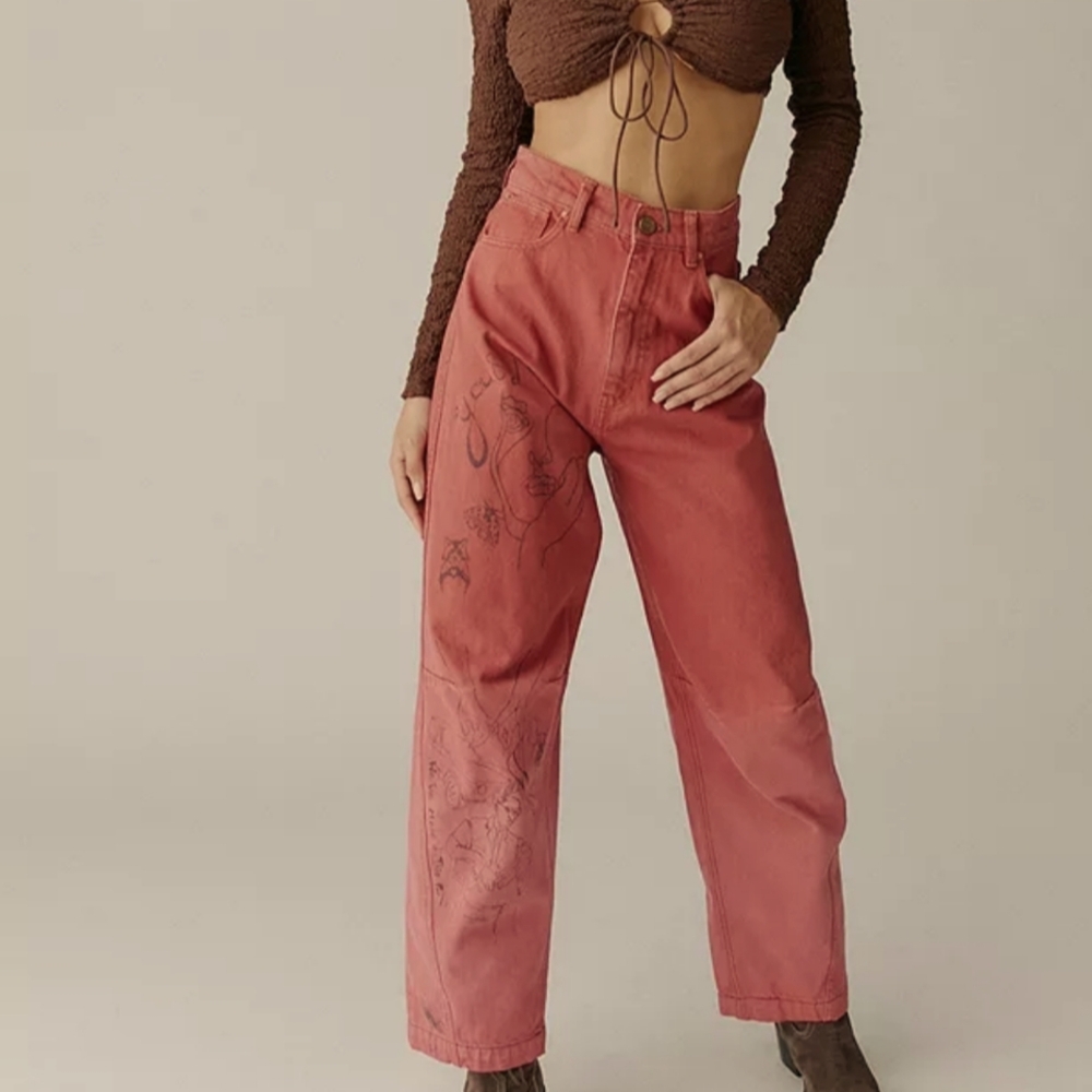 BDG High Rise Scribble Pants